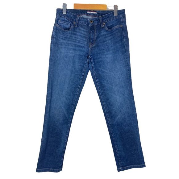 TOMMY HILFIGER Women's Blue Medium Wash Boyfriend Denim Jean US 2 - Picture 1 of 9